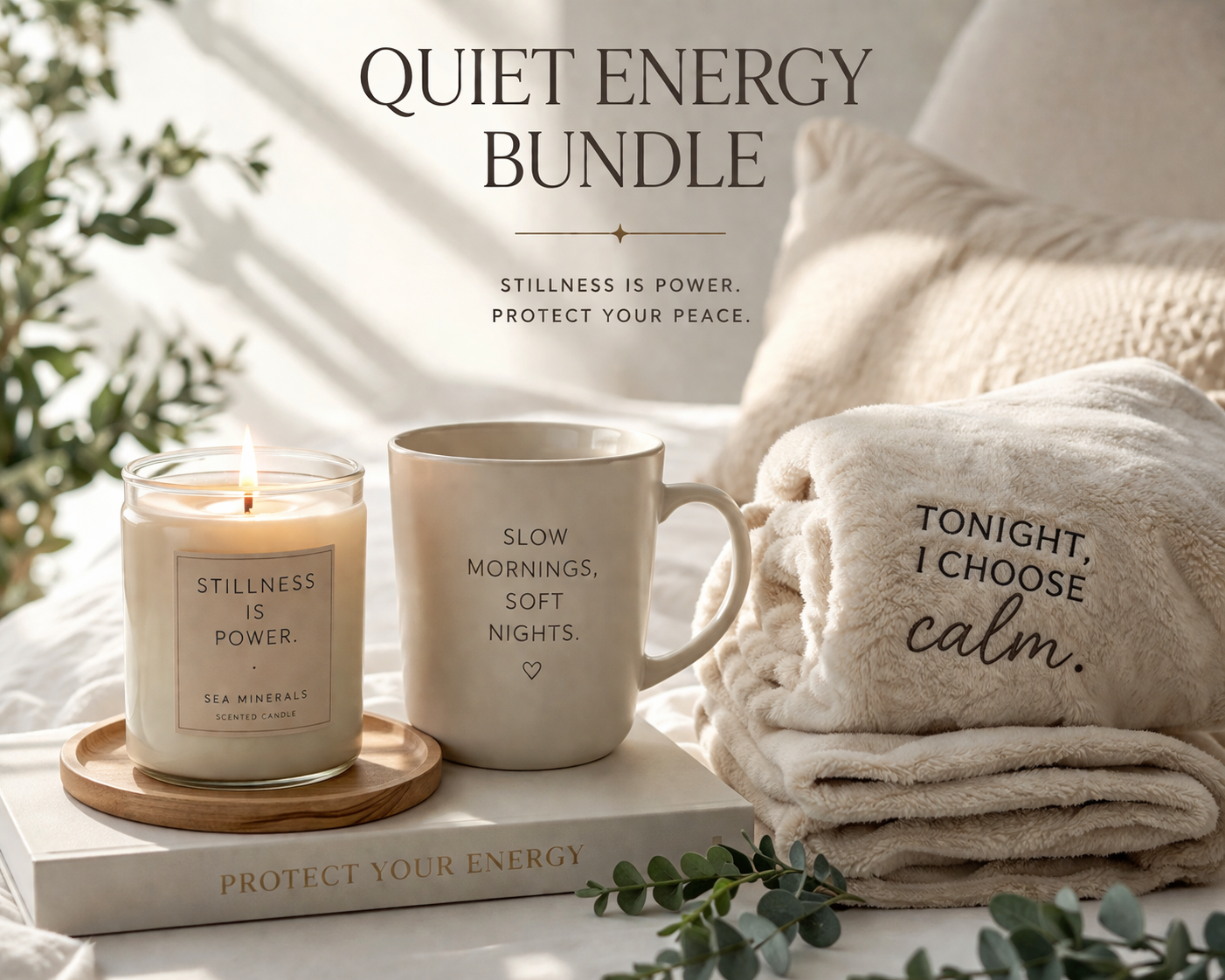 Quiet Energy Bundle  Stillness is power.