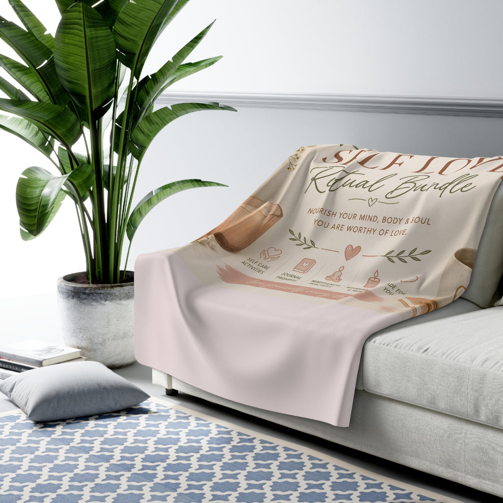 Self-Love Bundle Fleece Blanket — Affirmation