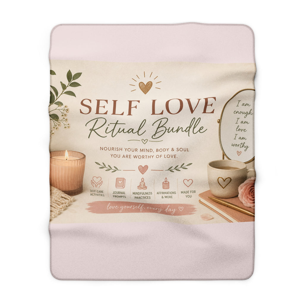 Self-Love Bundle Fleece Blanket — Affirmation