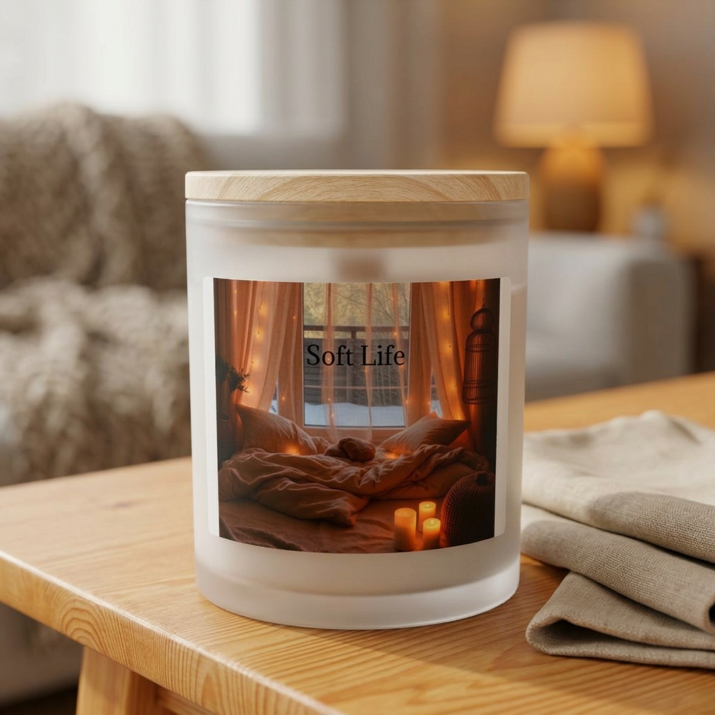 Soft Life Glass Candle — Relaxing Scented Candle
