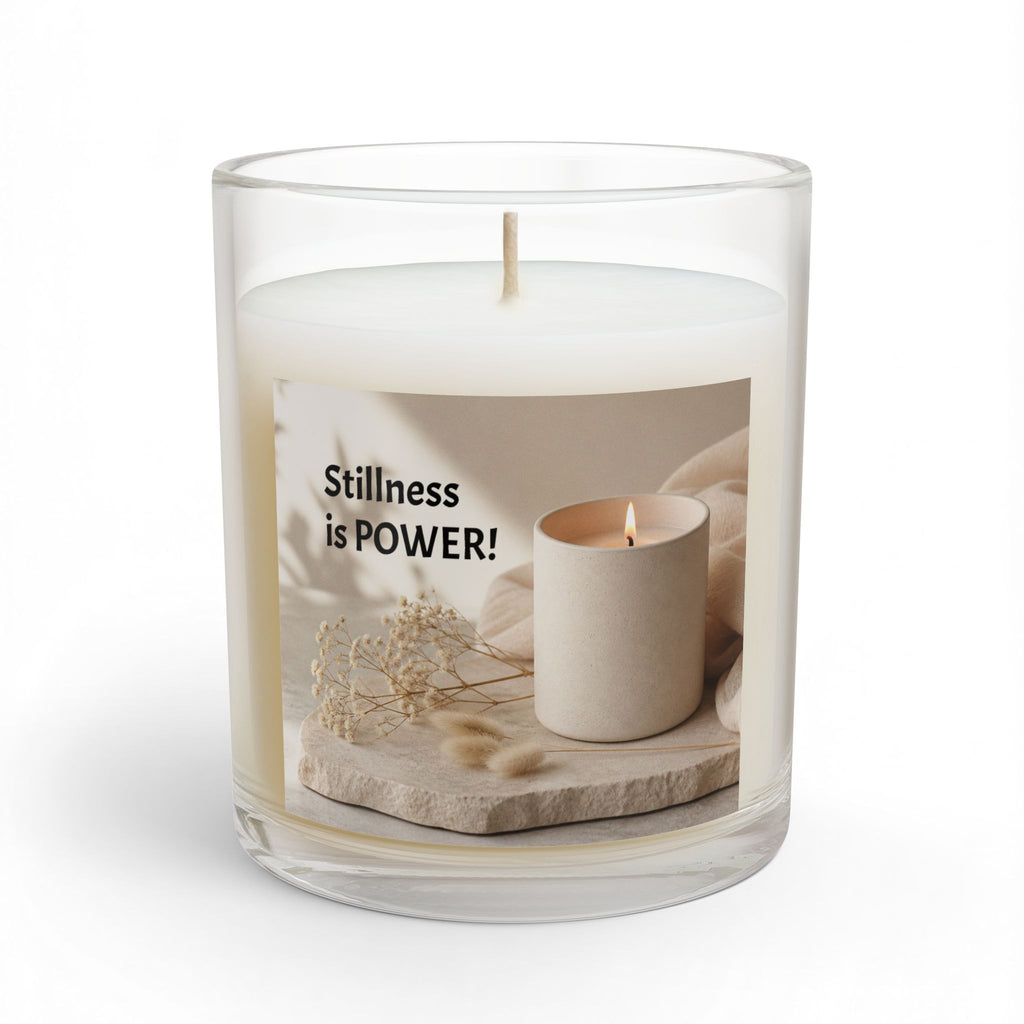 "Quiet Energy" Glass Candle — Calming Aromatherapy Scent