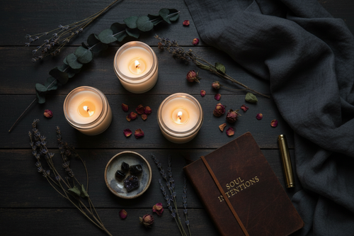 Quiet Energy Glass Candle